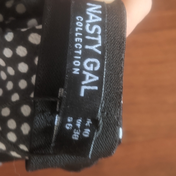 Black and white polka dot midi skirt - Picture 4 of 4